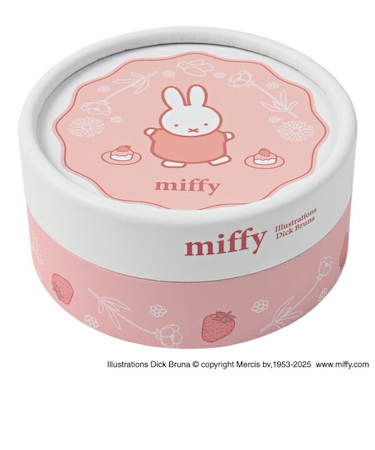 ミッフィー miffy 丸箱入りメモ ストロベリー 文具