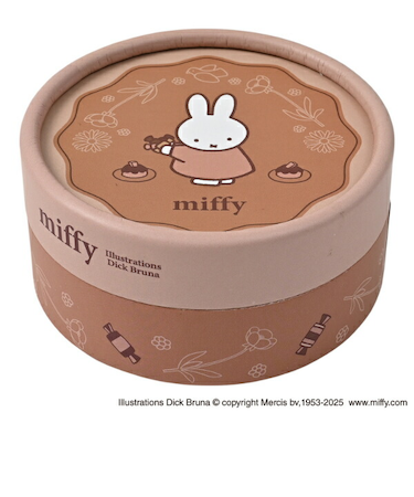 ミッフィー miffy 丸箱入りメモ チョコレート 文具