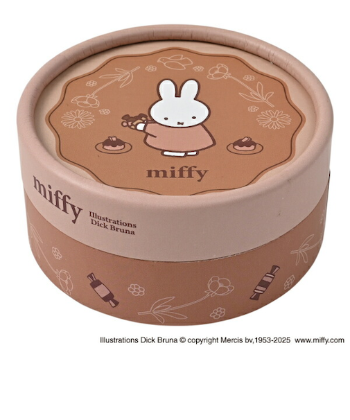 ミッフィー miffy 丸箱入りメモ チョコレート 文具