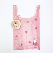 ミッフィー miffy ポーチ付きエコバッグ ストロベリー