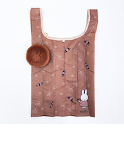 ミッフィー miffy ポーチ付きエコバッグ チョコレート