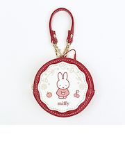 ミッフィー miffy ラウンドマカロンポーチ チェリー