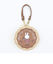 ミッフィー miffy ラウンドマカロンポーチ チョコレート