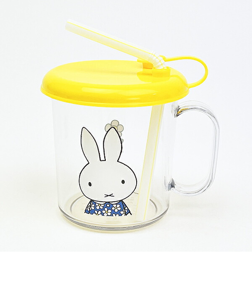 ミッフィー miffy ストロー付きコップ おはな ランチ