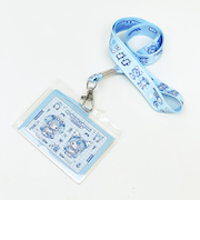 サンリオ マイメロディ＆クロミ 幅広ネックストラップ MU DOLLY MIX ブルー Sanrio