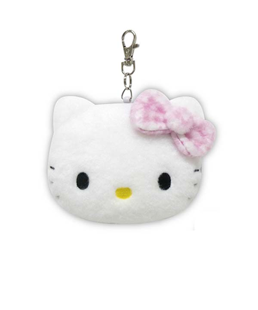 サンリオ ハローキティ 千鳥格子シリーズ フェイスパスケース ピンク 平成レトロ Sanrio