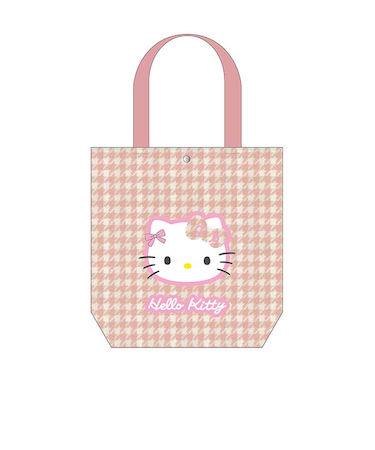 サンリオ ハローキティ 千鳥格子シリーズ お出かけトート ピンク 平成レトロ Sanrio