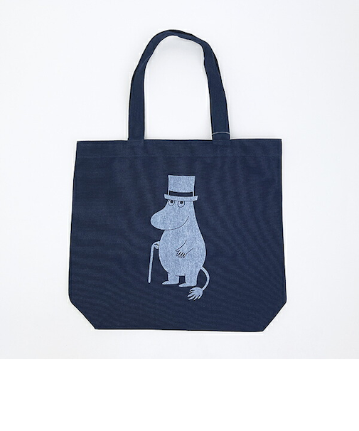 ムーミン ムーミンパパ ヘビーキャンパストート バッグ ネイビー