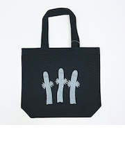 ムーミン ニョロニョロ ヘビーキャンパストート バッグ ブラック