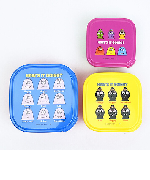 バーバパパ シールランチボックス3個セット お弁当