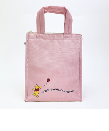 ディズニー くまのプーさん スクエアランチバッグ(M) Pooh Heart お弁当 Disney