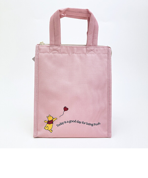 ディズニー くまのプーさん スクエアランチバッグ(M) Pooh Heart お弁当 Disney