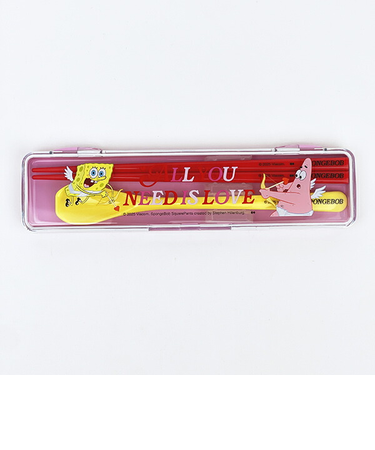 スポンジボブ 箸＆スプーンセット ランチ