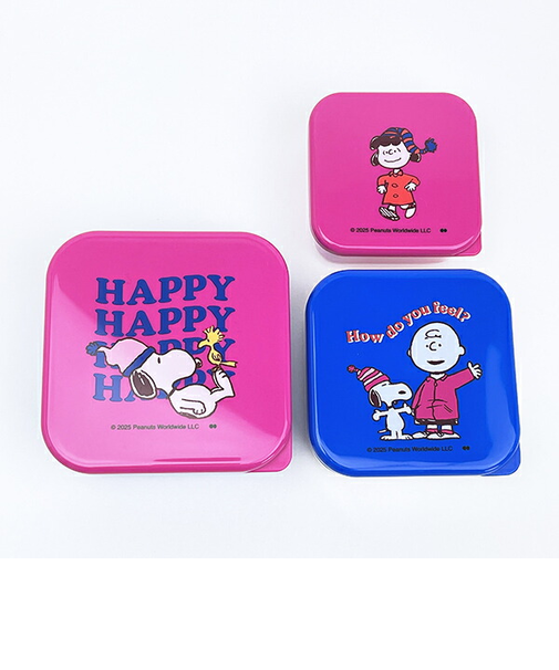 スヌーピー シールランチボックス3個セット お弁当 SNOOPY