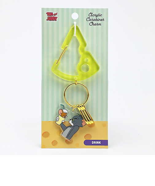 トムとジェリー ドリンク アクリルカラビナチャーム キーホルダー