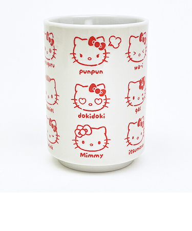 サンリオキャラクターズ ハローキティ 湯のみ いろいろフェイス 日本製 Sanrio