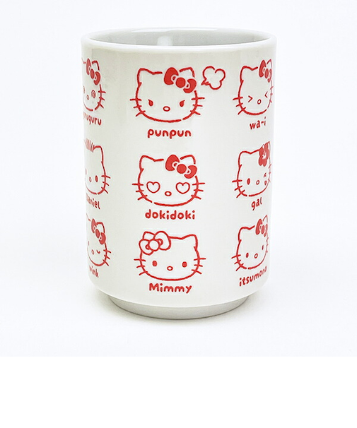 サンリオキャラクターズ ハローキティ 湯のみ いろいろフェイス 日本製 Sanrio