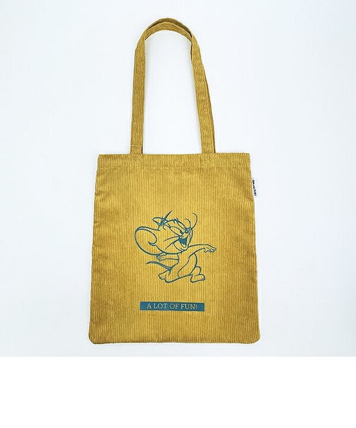 トムとジェリー (ジェリー) フロッキー配色トートバッグ トムジェリ