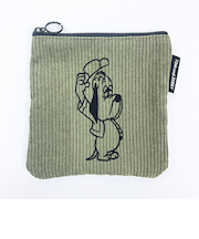 トムとジェリー (ドルーピー) フロッキー配色フラットポーチ トムジェリ