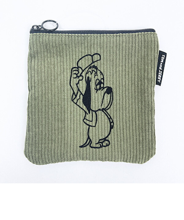 トムとジェリー (ドルーピー) フロッキー配色フラットポーチ トムジェリ