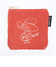 トムとジェリー (ペコスおじさん) フロッキー配色フラットポーチ トムジェリ