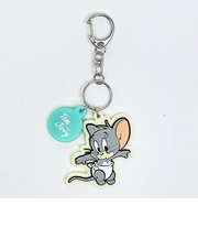 トムとジェリー (タフィー) 配色ラバーチャーム キーホルダー トムジェリ