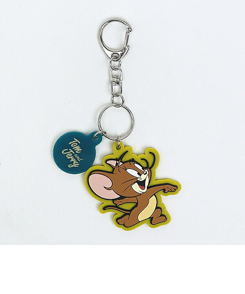 トムとジェリー (ジェリー) 配色ラバーチャーム キーホルダー トムジェリ