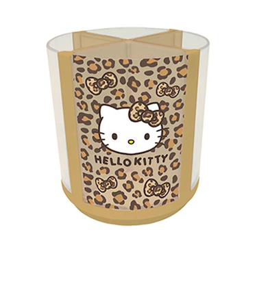 サンリオ ハローキティ 回るペンスタンド ヒョウ柄 平成レトロ Sanrio