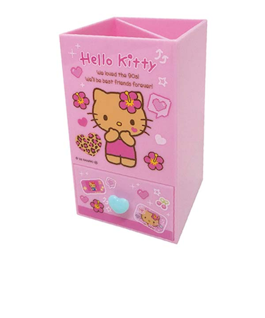 サンリオ 日焼け キティ スクエアペンスタンド 平成レトロ Sanrio