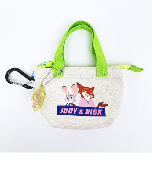 ディズニー ズートピア ニック＆ジュディ カラビナ付きミニバッグ