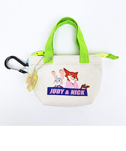 ディズニー ズートピア ニック&ジュディ カラビナ付きミニバッグポーチ Disney