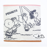スヌーピー ミニタオル Swing ベージュ ハンカチ 西川 SNOOPY