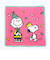 スヌーピー シェニールミニタオル ピンク ハンカチ 西川 日本製 PEANUTS 75th SNOOPY