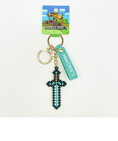 マインクラフト ダイヤモンドの剣 マスコットキーホルダー