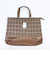 ミッフィー miffy レッスンバッグ ブラウン キルティングチェック トートバッグ
