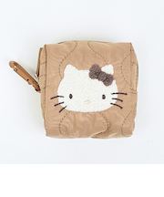 サンリオ ハローキティ カラビナ付きミニポーチ ナチュラルキルティング Sanrio