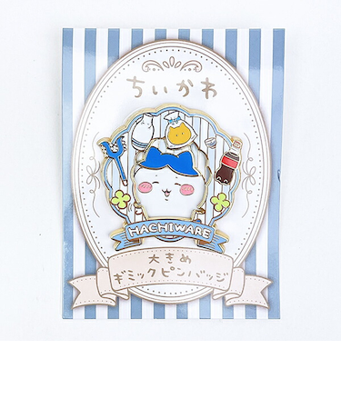 ちいかわ ハチワレ 大きめギミックピンバッジ