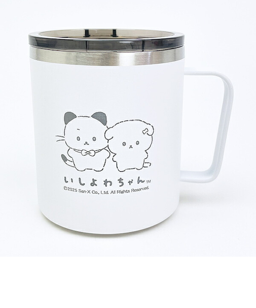 いしよわちゃん 蓋付ステンレスマグ マグカップ 保温保冷