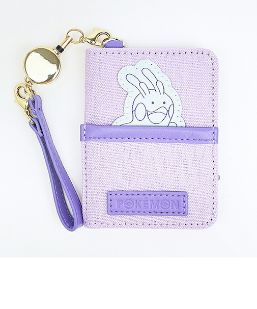 ポケットモンスター ヌメラ 2つ折りパスケース ひょっこりワッペン 定期入れ ポケモン