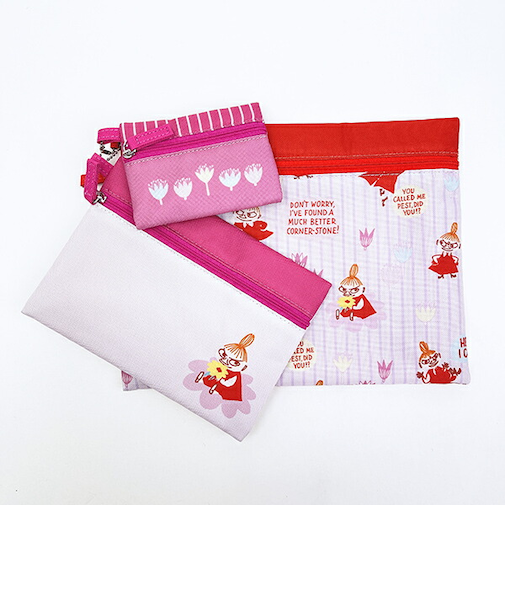 ムーミン リトルミイ 3連ポーチ フラワー MOOMIN