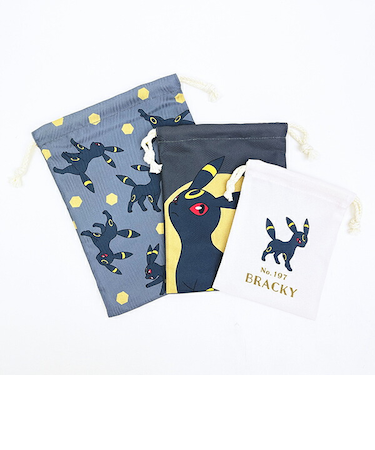 ポケットモンスター 3P巾着 ブラッキー 3枚セット ポケモン