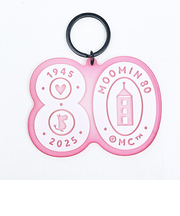 ムーミン 80周年アート アクリルキーホルダー ピンク MOOMIN