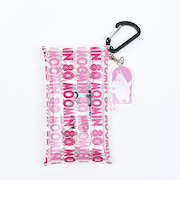 ムーミン 80周年アート クリアマルチケース S ポーチ ピンク MOOMIN