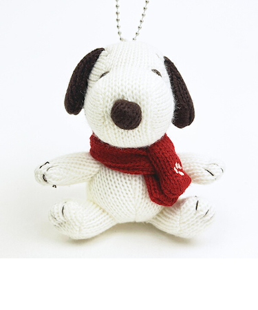 スヌーピー ニットマスコット マフラー ぬいぐるみ SNOOPY