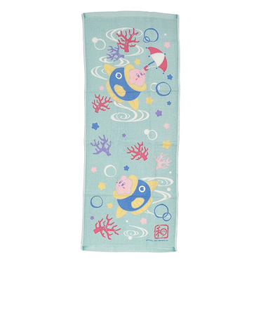 星のカービィ ふわふ和コレクション ガーゼフェイスタオル （2）流水文（カイン）