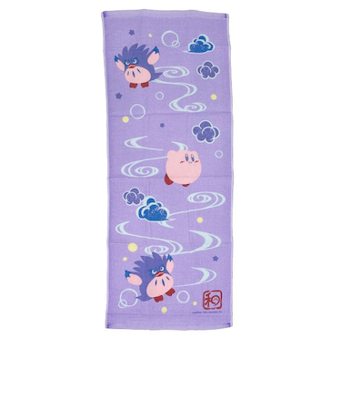 星のカービィ ふわふ和コレクション ガーゼフェイスタオル （3）流水文（クー）