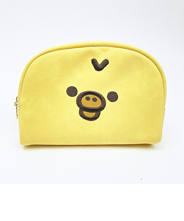 リラックマ キイロイトリ フェイス ラウンドポーチ