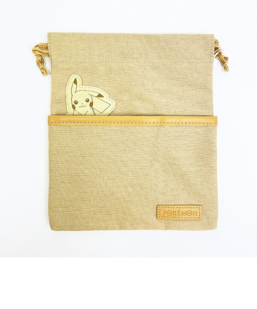 ポケットモンスター ピカチュウ 巾着 ひょっこりワッペン ポケモン