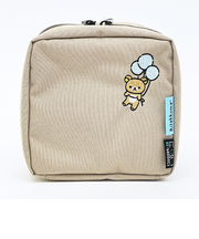 リラックマ RE-PET スタンドポーチ  ふわっと風船 ベージュ