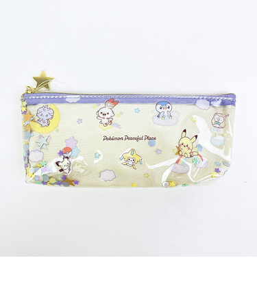 ポケットモンスター ポケピース 星空 スリムポーチ アイボリー ポケモン